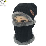 Neck warmer winter hat knit cap scarf cap Winter