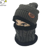 Neck warmer winter hat knit cap scarf cap Winter