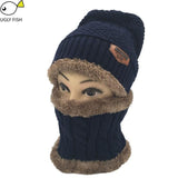 Neck warmer winter hat knit cap scarf cap Winter
