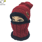 Neck warmer winter hat knit cap scarf cap Winter