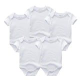 5PCS Baby Rompers Short Sleeve