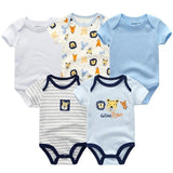 5PCS Baby Rompers Short Sleeve