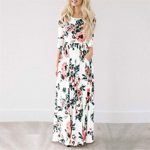2018 Beach Dress Tunic Maxi