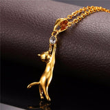 Collare Necklace Cat Jewelry Necklaces Pendants Gold/Silver